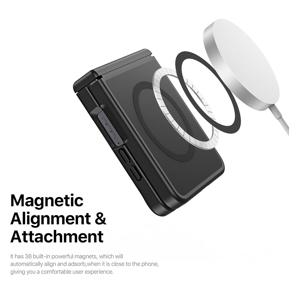 MagSafe ovitek za Samsung Galaxy Z Flip8 F776, DUX DUCIS, Yind, svetlo roza