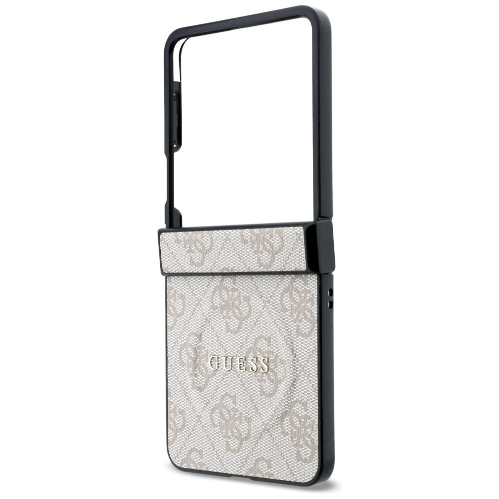 MagSafe ovitek za Samsung Galaxy Z Flip8 F776, Guess, 4G Leather Classic, roza