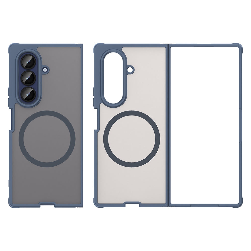 MagSafe ovitek za Samsung Galaxy Z Fold7 F966, Techsuit, HaloFrost II, Temno modra