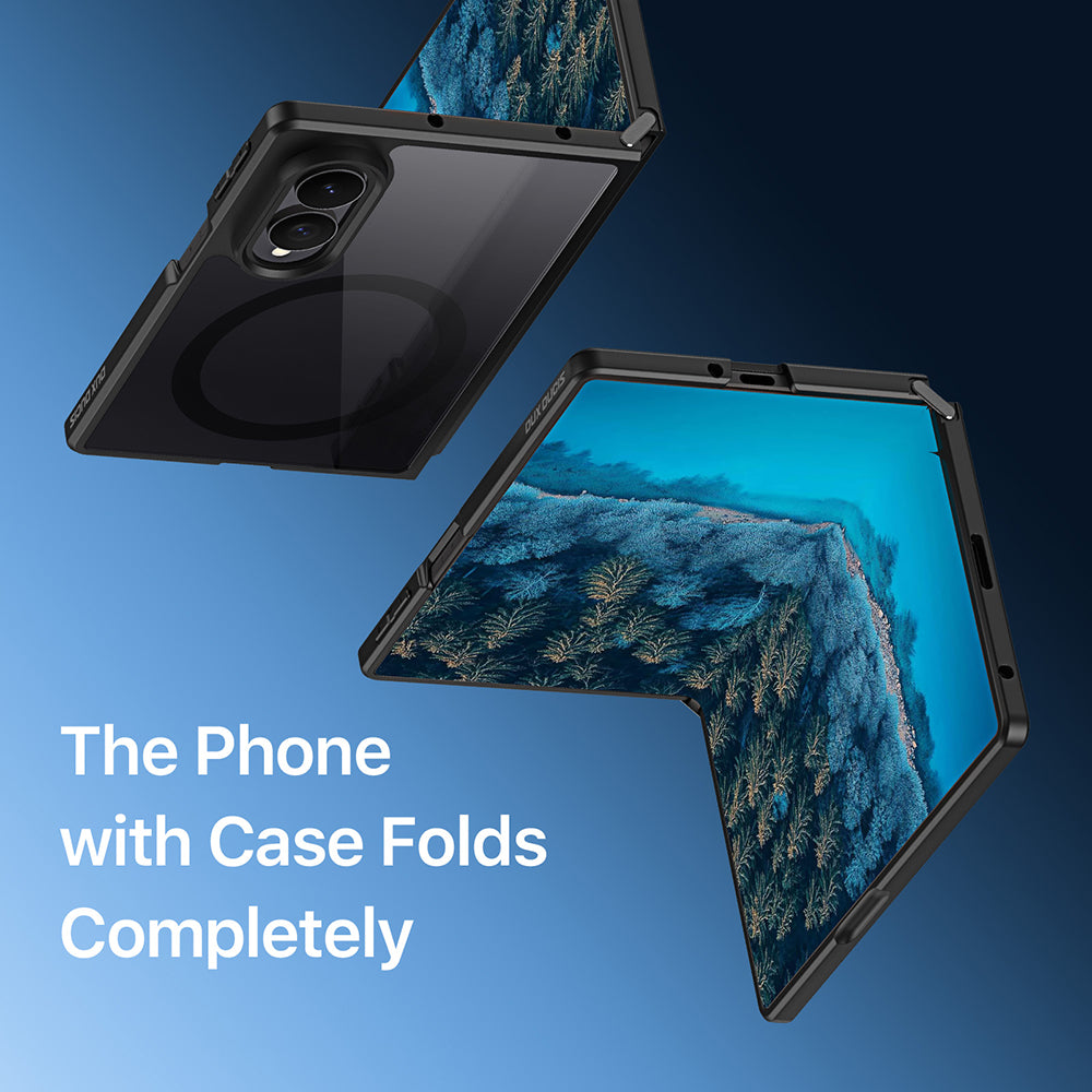 MagSafe ovitek za Samsung Galaxy Z Fold8 F971, DUX DUCIS, Aimo, črn