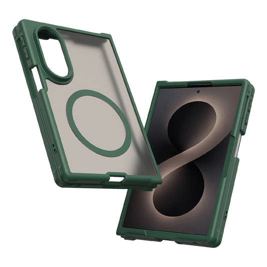MagSafe ovitek za Samsung Galaxy Z Fold8 F971, Techsuit, HaloFrost II, Zelen