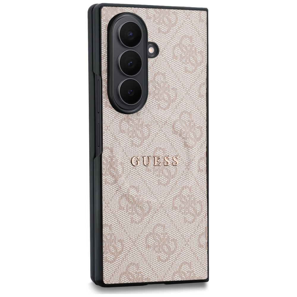 MagSafe Case for Samsung Galaxy Z Fold8 Ultra F976, Guess, 4G Leather Classic, Pink