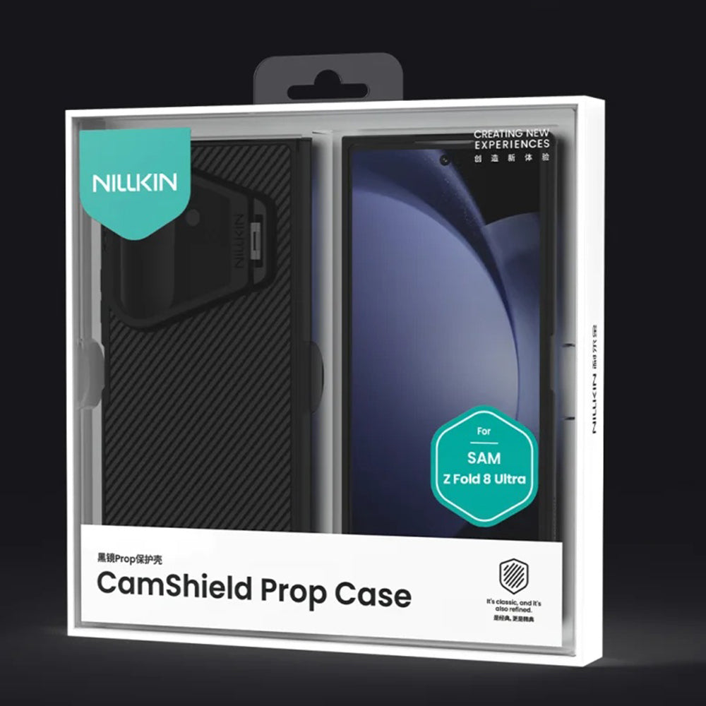 MagSafe ovitek za Samsung Galaxy Z Fold8 Ultra F976, Nillkin, CamShield Prop s prozornim črnim pokrovom leče, črn