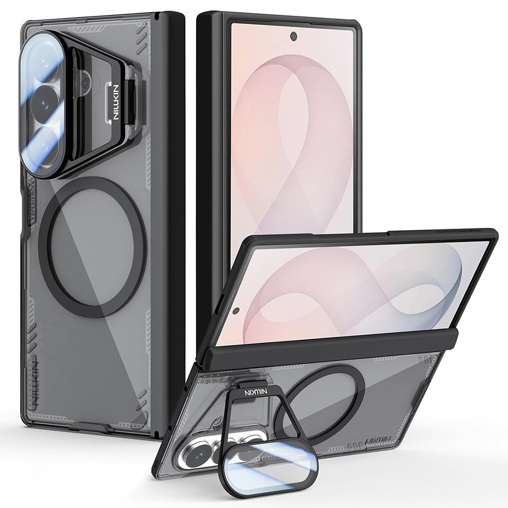 MagSafe ovitek za Samsung Galaxy Z Fold8 Ultra F976, Nillkin, Iceblade Prop z izrezom za kamero, črn