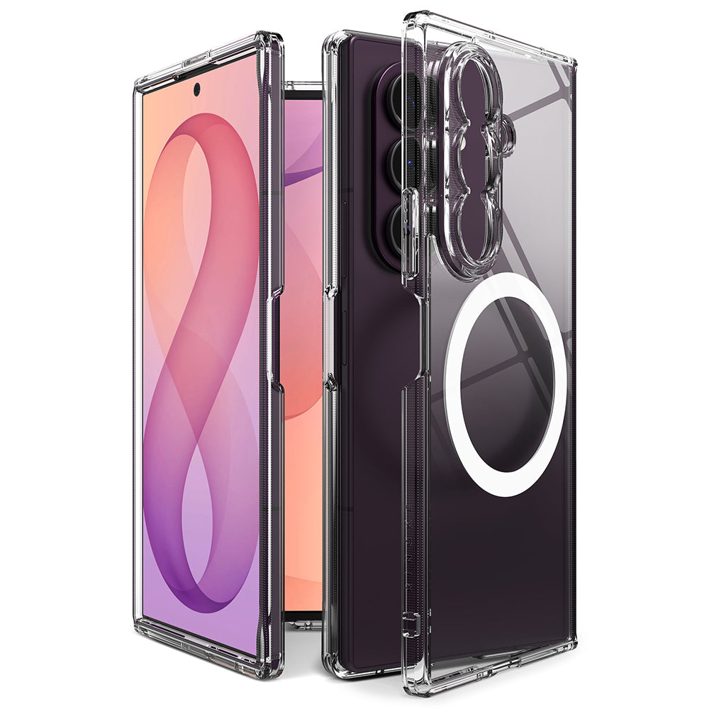 MagSafe ovitek za Samsung Galaxy Z Fold8 Ultra F976, Ringke, Fusion, Prozoren