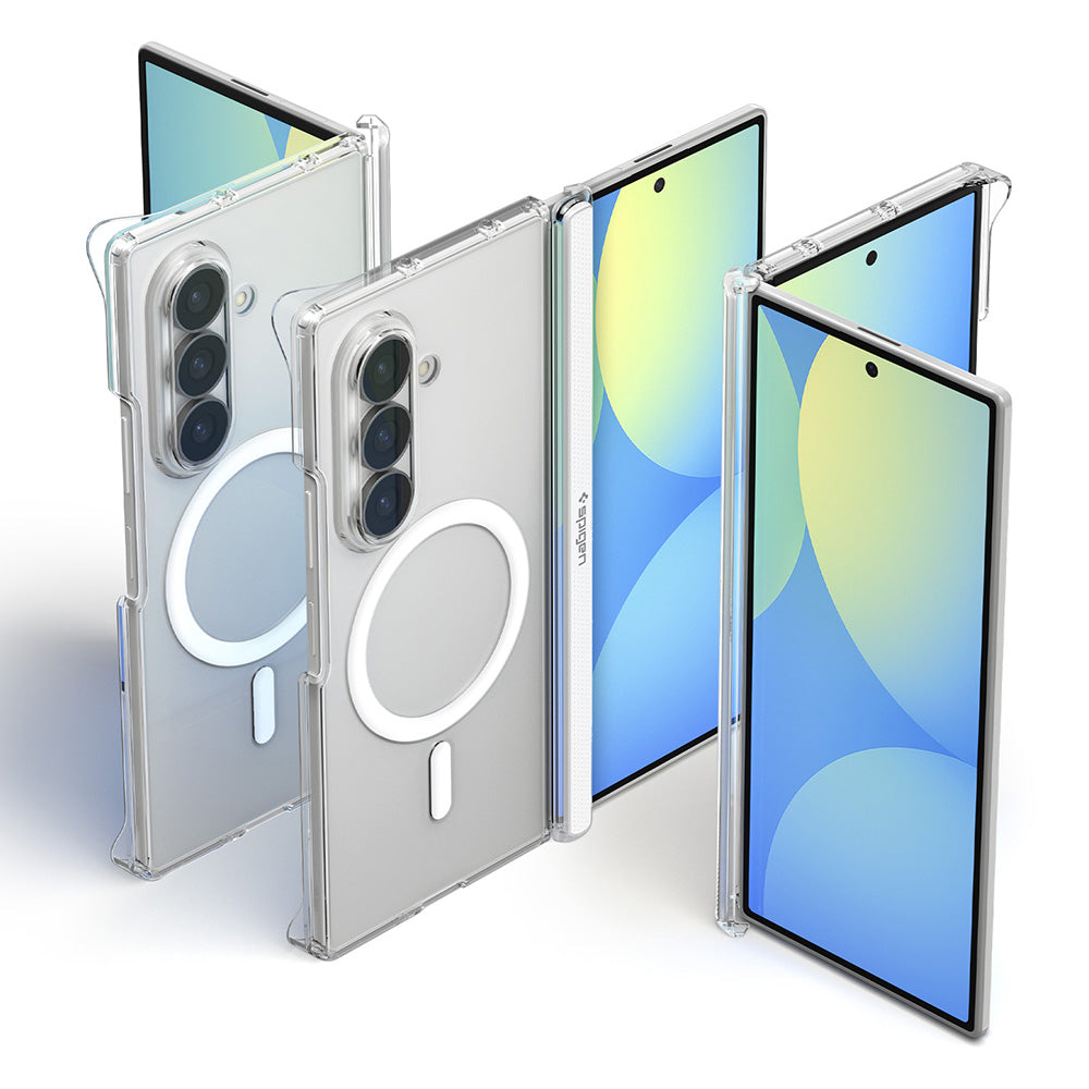 MagSafe ovitek za Samsung Galaxy Z Fold8 Ultra F976, Spigen, Air Skin Zero, prozoren bel ACS11495