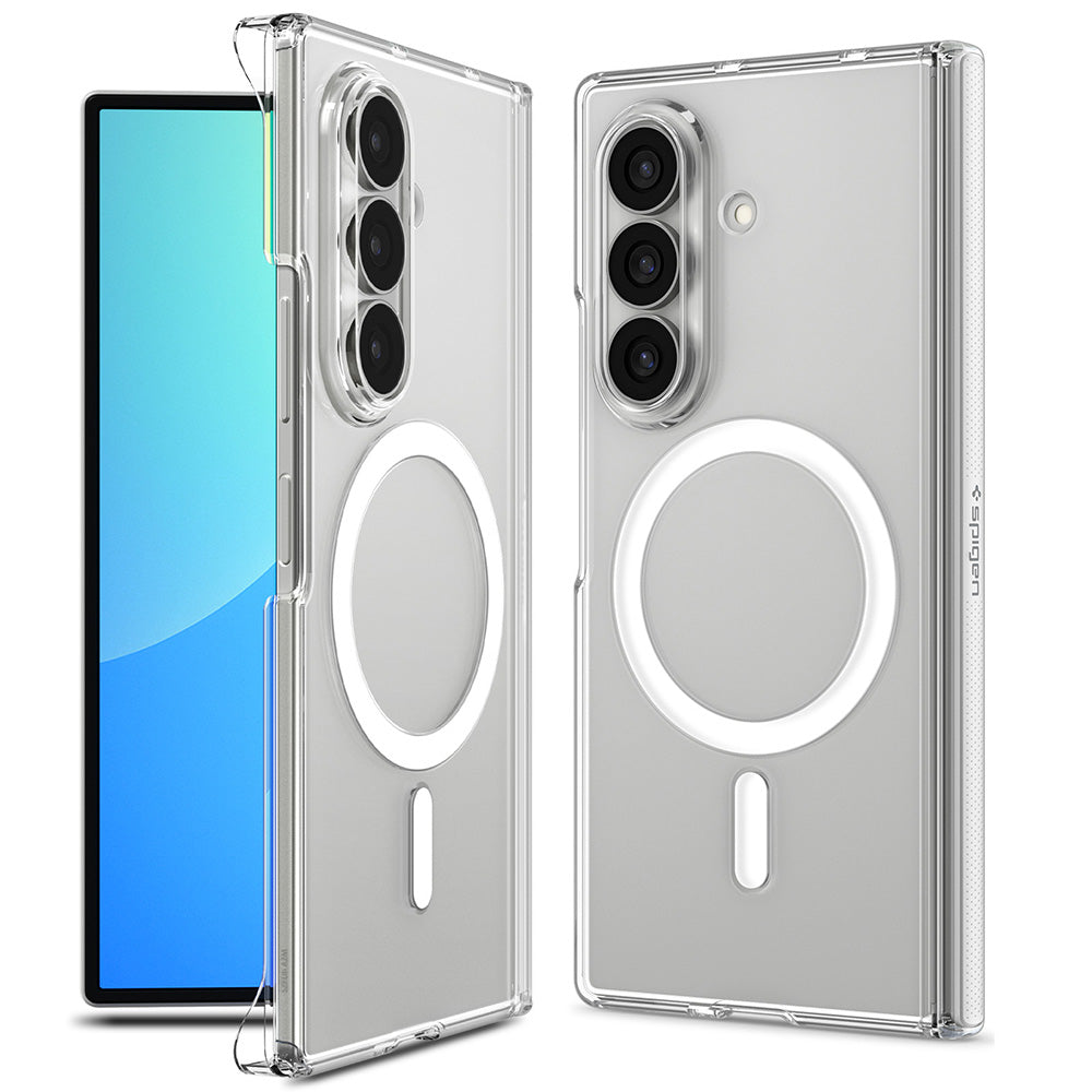MagSafe ovitek za Samsung Galaxy Z Fold8 Ultra F976, Spigen, Air Skin Zero, prozoren bel ACS11495