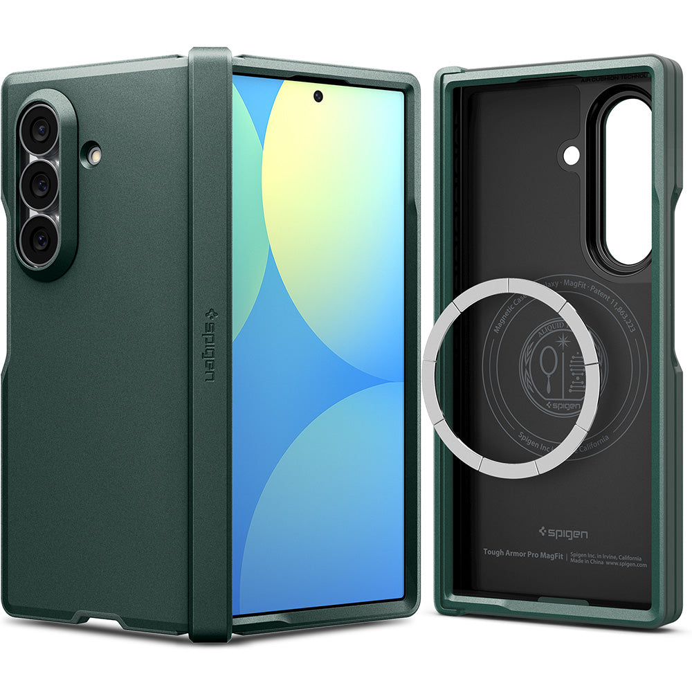MagSafe ovitek za Samsung Galaxy Z Fold8 Ultra F976, Spigen, Tough Armor Pro, Zelen ACS11851