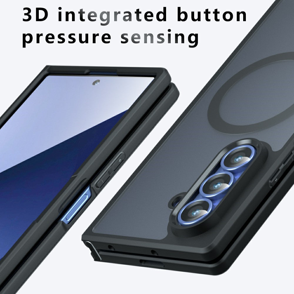 MagSafe ovitek za Samsung Galaxy Z Fold8 Ultra F976, Techsuit, PureFrost, Črna satenasta