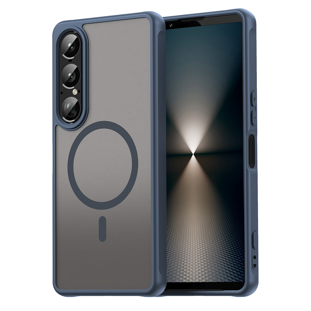 MagSafe ovitek za Sony Xperia 1 VII, Techsuit, HaloFrost II, temno modra