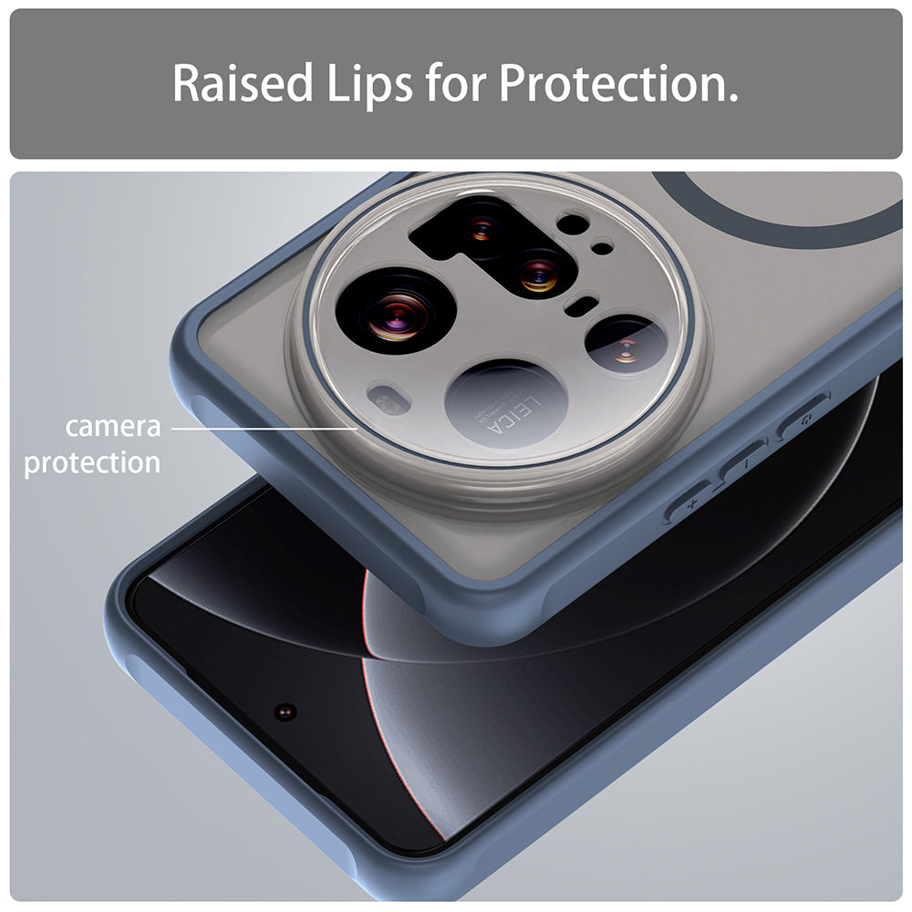 MagSafe ovitek za Xiaomi 15 Ultra, Techsuit, HaloFrost II, temno moder