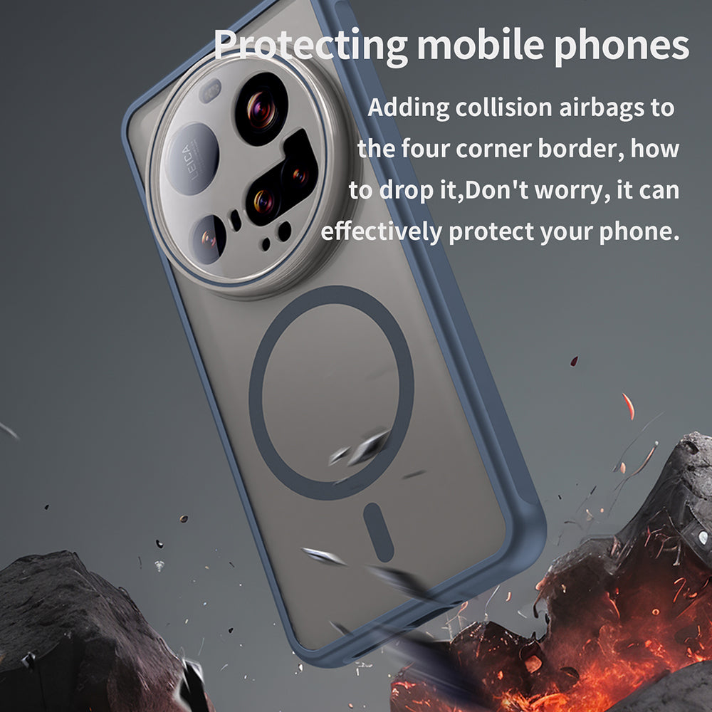 MagSafe ovitek za Xiaomi 15 Ultra, Techsuit, HaloFrost II, temno moder