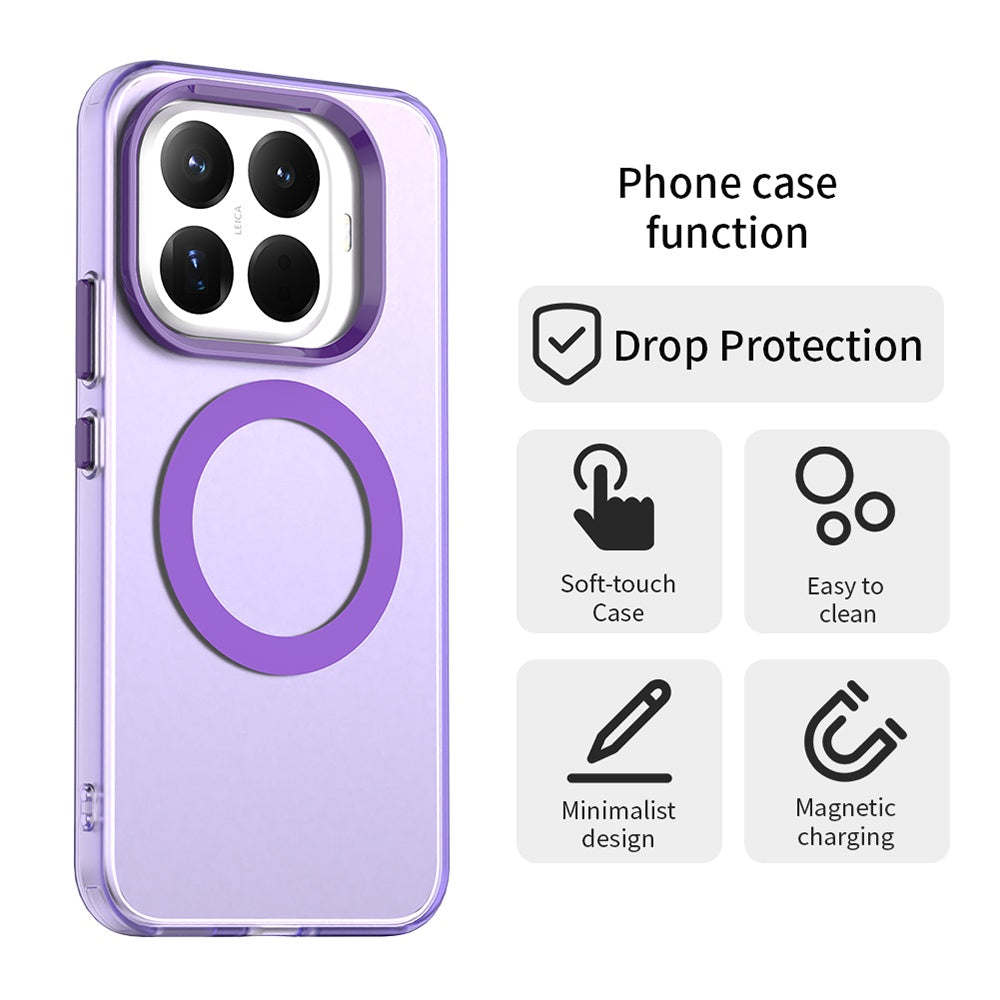 Ovitek MagSafe za Xiaomi 15T Pro, Techsuit, CandyCase, Vijoličen