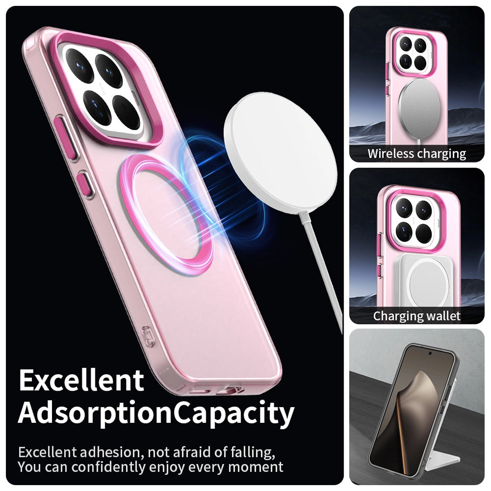 Ovitek MagSafe za Xiaomi 15T Pro, Techsuit, CandyCase, Roza