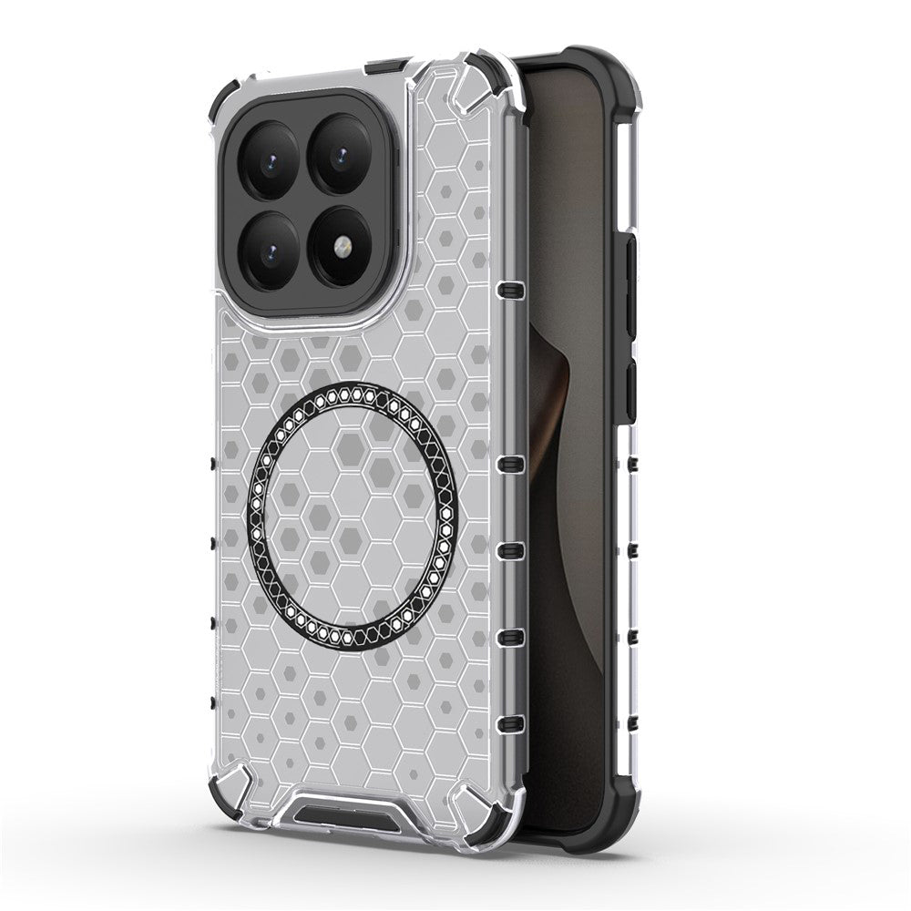 Ovitek MagSafe za Xiaomi 15T, Techsuit, HoneyComb Shield, Bela
