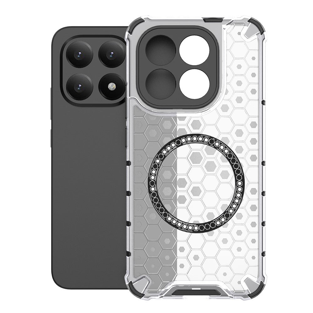 Ovitek MagSafe za Xiaomi 15T, Techsuit, HoneyComb Shield, Bela