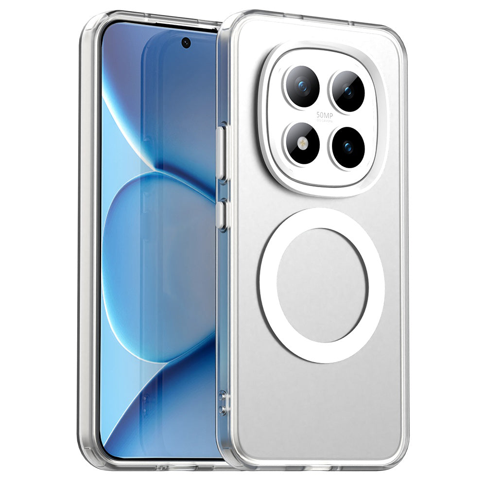 Ovitek MagSafe za Xiaomi Poco M8 Pro / Redmi Note 15 Pro+ 5G, Techsuit, CandyCase, Bela