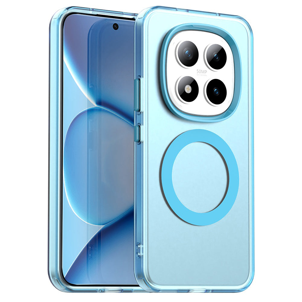 Ovitek MagSafe za Xiaomi Poco M8 Pro / Redmi Note 15 Pro+ 5G, Techsuit, CandyCase, Modra