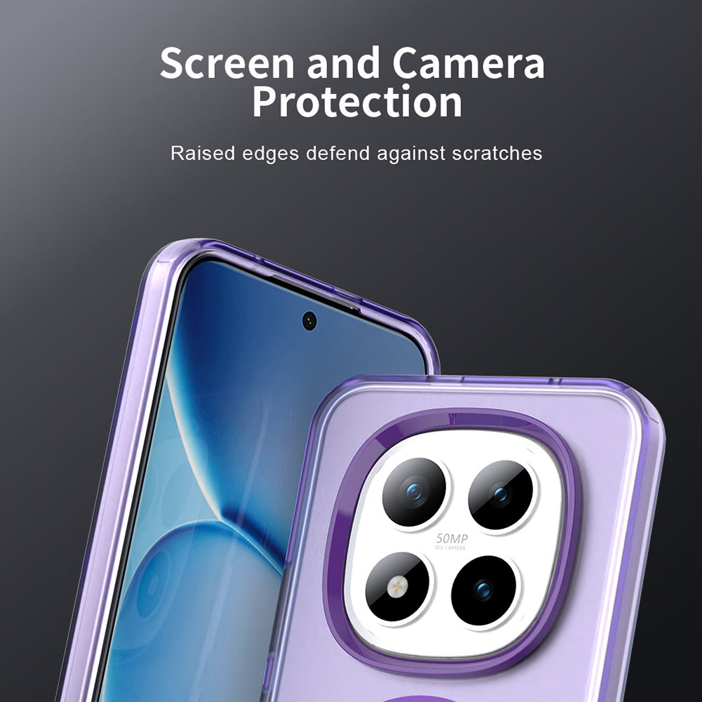 Ovitek MagSafe za Xiaomi Poco M8 Pro / Redmi Note 15 Pro+ 5G, Techsuit, CandyCase, Vijolična