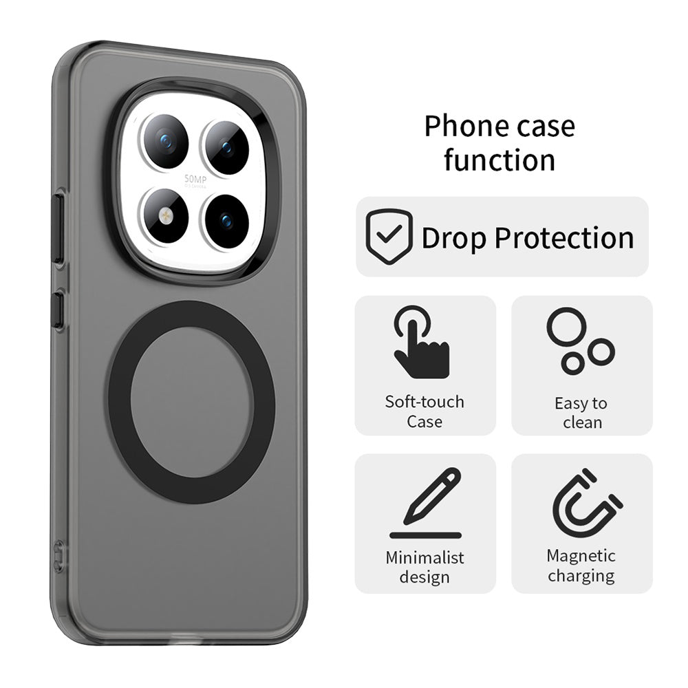 Ovitek MagSafe za Xiaomi Poco M8 Pro / Redmi Note 15 Pro+ 5G, Techsuit, CandyCase, Črna