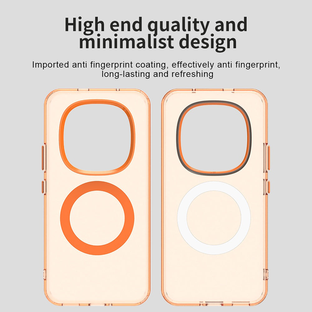 Ovitek MagSafe za Xiaomi Poco M8 Pro / Redmi Note 15 Pro+ 5G, Techsuit, CandyCase, Oranžen