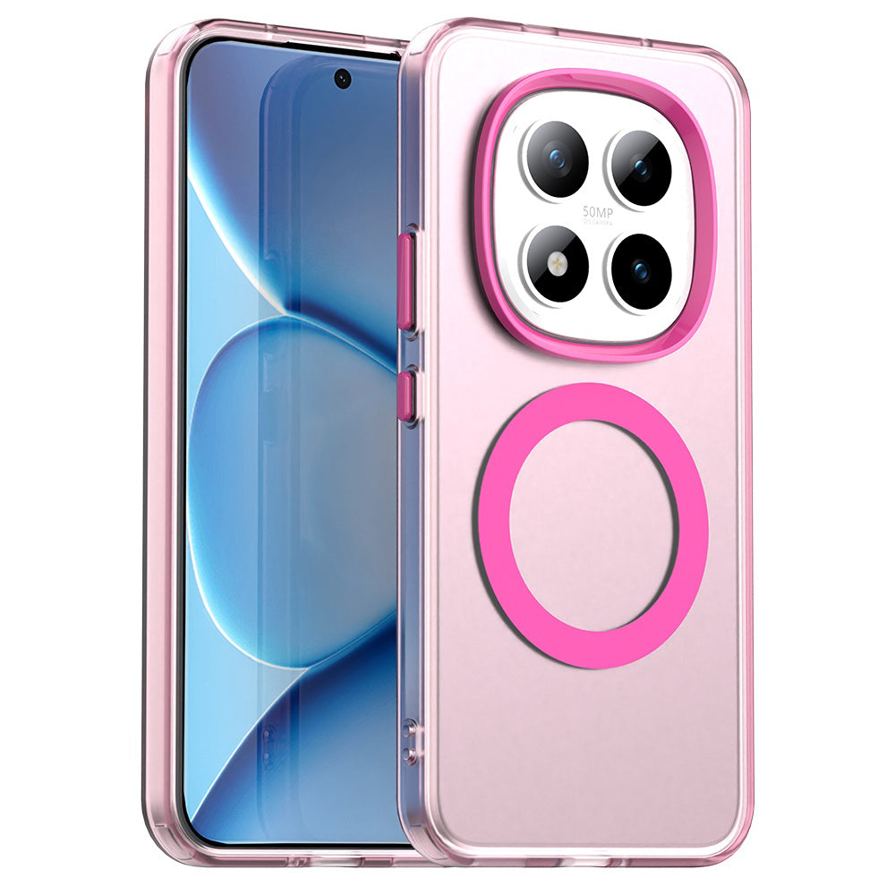 Ovitek MagSafe za Xiaomi Poco M8 Pro / Redmi Note 15 Pro+ 5G, Techsuit, CandyCase, Roza
