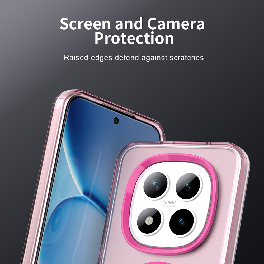 Ovitek MagSafe za Xiaomi Poco M8 Pro / Redmi Note 15 Pro+ 5G, Techsuit, CandyCase, Roza