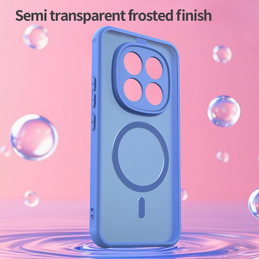 Ovitek MagSafe za Xiaomi Poco M8 Pro / Redmi Note 15 Pro+ 5G, Techsuit, HaloFrost II, Modra