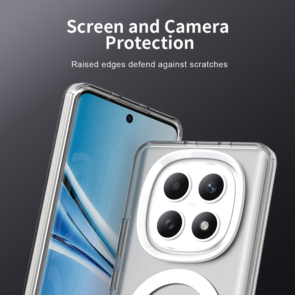 Ovitek MagSafe za Xiaomi Poco M8 / Redmi Note 15 5G / Note 15 4G, Techsuit, CandyCase, Bela
