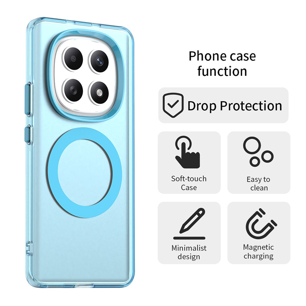 Ovitek MagSafe za Xiaomi Poco M8 / Redmi Note 15 5G / Note 15 4G, Techsuit, CandyCase, Modra