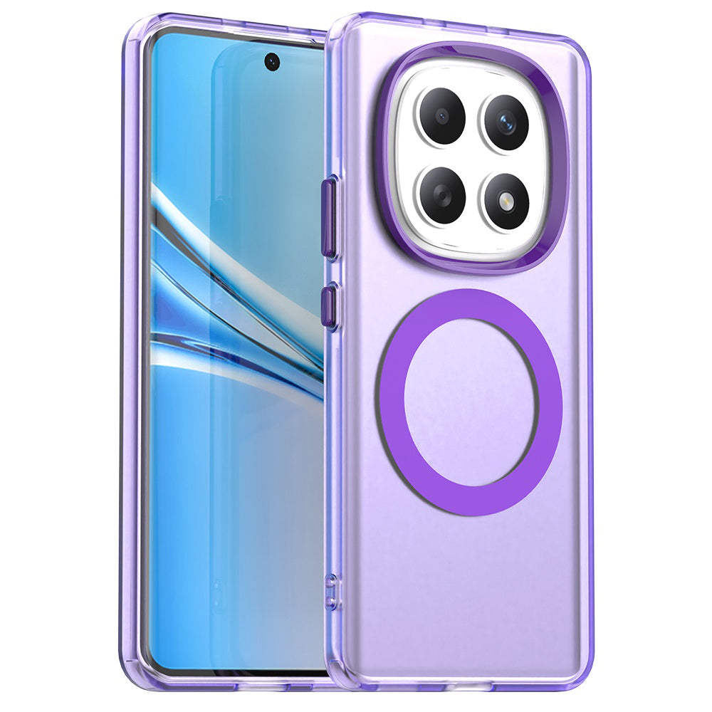 Ovitek MagSafe za Xiaomi Poco M8 / Redmi Note 15 5G / Note 15 4G, Techsuit, CandyCase, Vijolična
