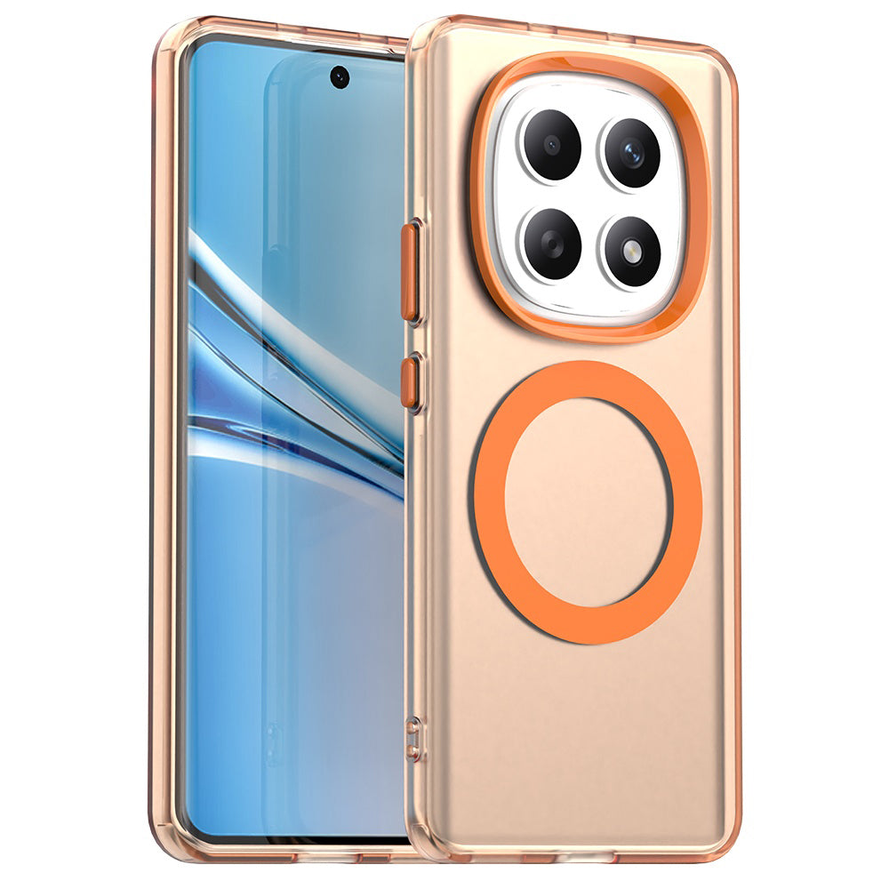 Ovitek MagSafe za Xiaomi Poco M8 / Redmi Note 15 5G / Note 15 4G, Techsuit, CandyCase, Oranžen