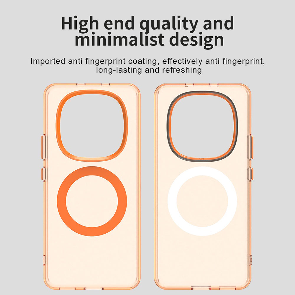 Ovitek MagSafe za Xiaomi Poco M8 / Redmi Note 15 5G / Note 15 4G, Techsuit, CandyCase, Oranžen