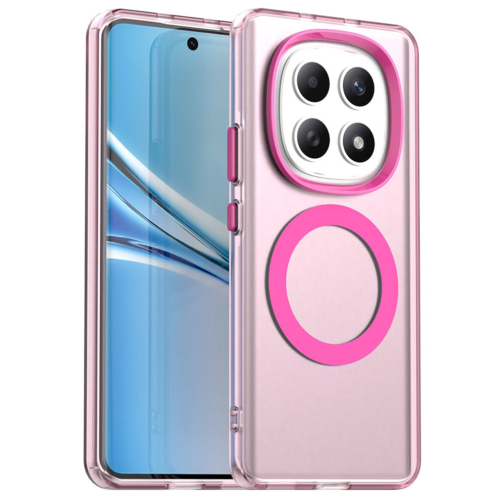 Ovitek MagSafe za Xiaomi Poco M8 / Redmi Note 15 5G / Note 15 4G, Techsuit, CandyCase, Roza