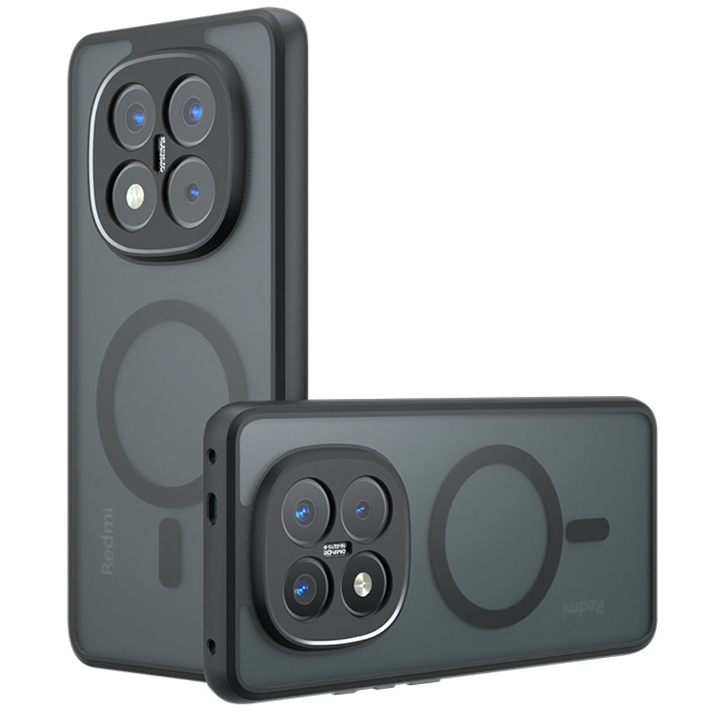 MagSafe ovitek za Xiaomi Poco X7 / Note 14 Pro 5G, Techsuit, PureFrost, Črn