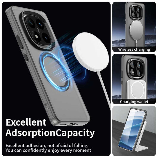 MagSafe ovitek za Xiaomi Poco X7 / Redmi Note 14 Pro 5G, Techsuit, CandyCase, Črn
