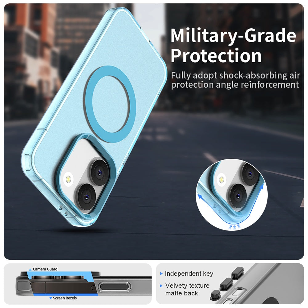 MagSafe ovitek za Xiaomi Poco X8 Pro, Techsuit, CandyCase, modra