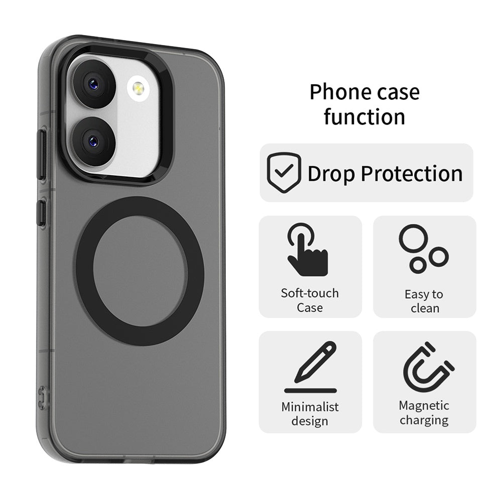 MagSafe ovitek za Xiaomi Poco X8 Pro, Techsuit, CandyCase, Črn