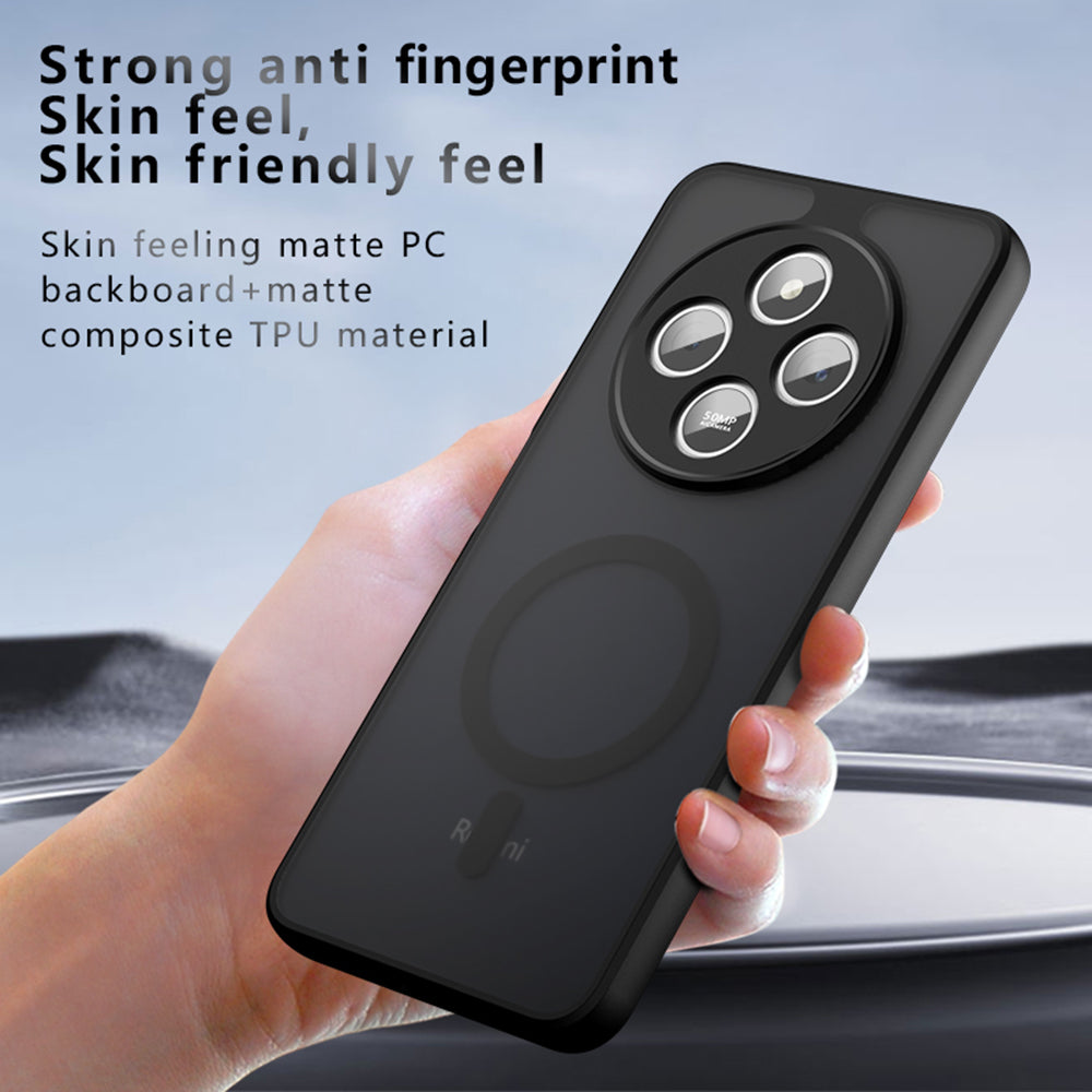 MagSafe ovitek za Xiaomi Redmi 14C, Techsuit, PureFrost, Črn