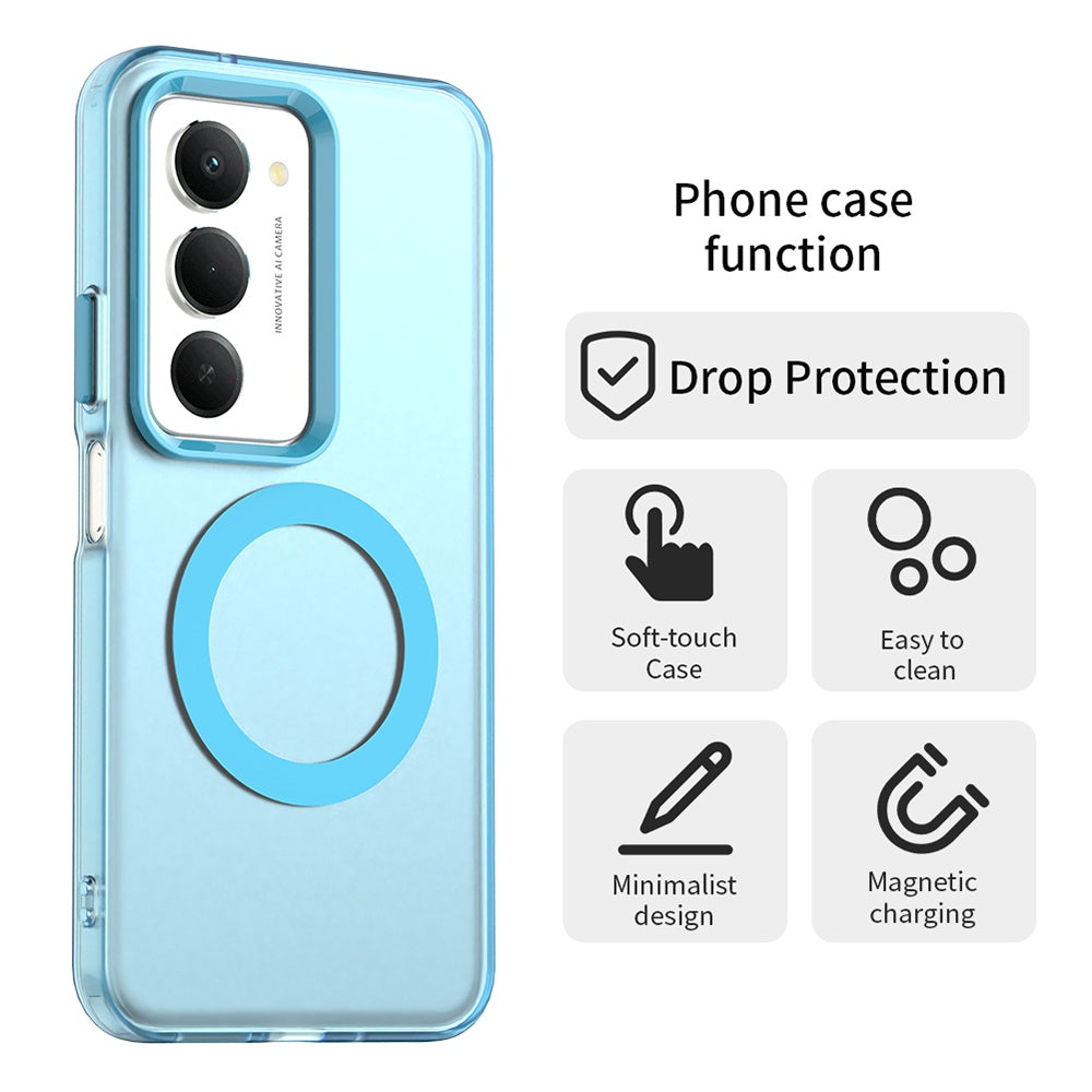 Ovitek MagSafe za Xiaomi Redmi 15 5G / 15 4G, Techsuit, CandyCase, Modra