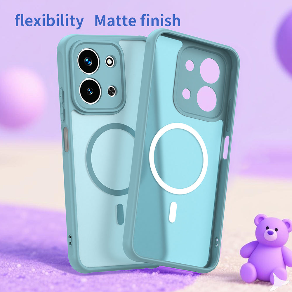 Ovitek MagSafe za Xiaomi Redmi 15C 5G / 15C 4G, Techsuit, HaloFrost II, Svetlo zelen