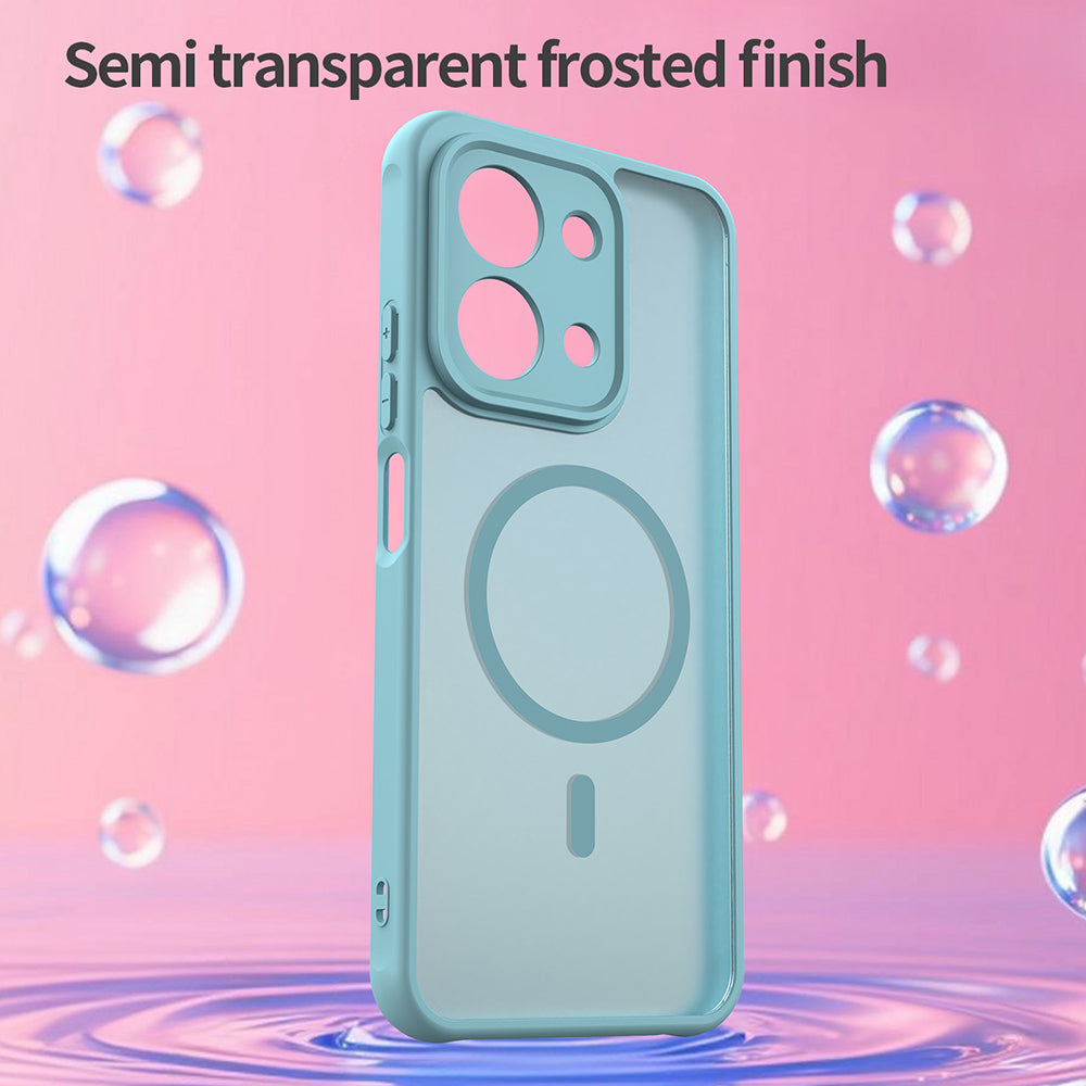 Ovitek MagSafe za Xiaomi Redmi 15C 5G / 15C 4G, Techsuit, HaloFrost II, Svetlo zelen