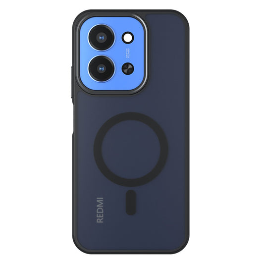 Ovitek MagSafe za Xiaomi Redmi 15C 5G / 15C 4G, Techsuit, PureFrost, Satenasto črn