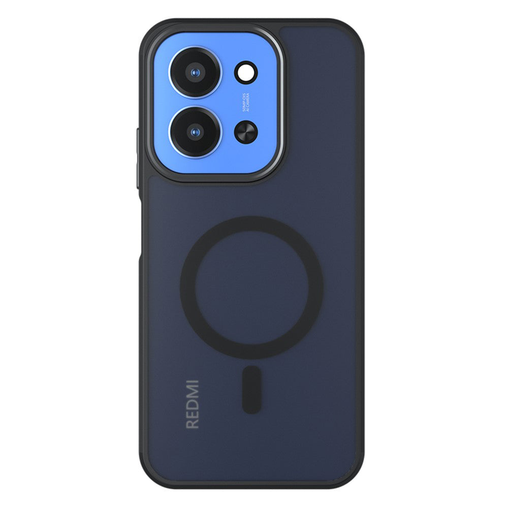 Ovitek MagSafe za Xiaomi Redmi 15C 5G / 15C 4G, Techsuit, PureFrost, Satenasto črn