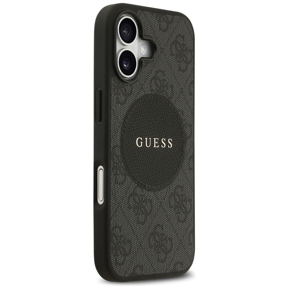 MagSafe Case for Apple iPhone 17, Guess, 4G Circle Classic Logo, Black