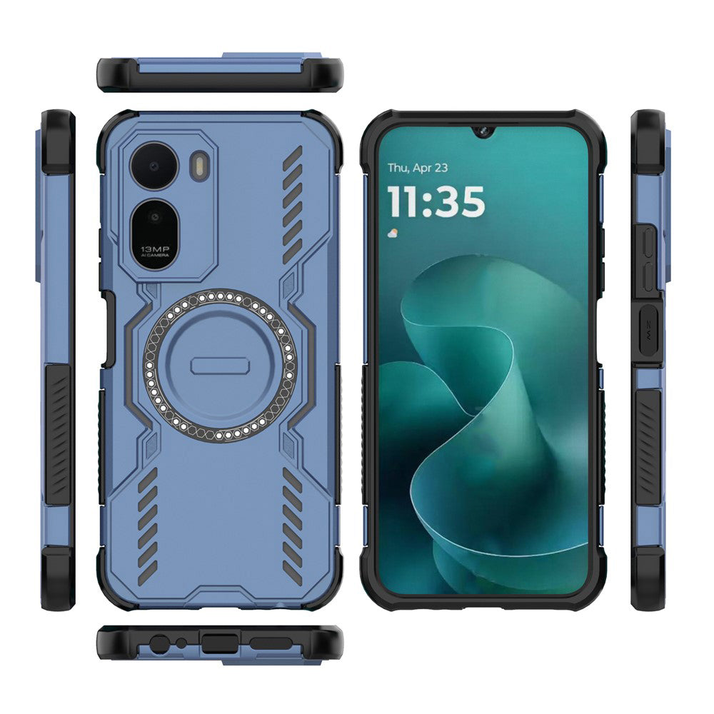 MagSafe ovitek za Xiaomi Redmi A7 Pro 4G, Techsuit, ArmorMag, modra