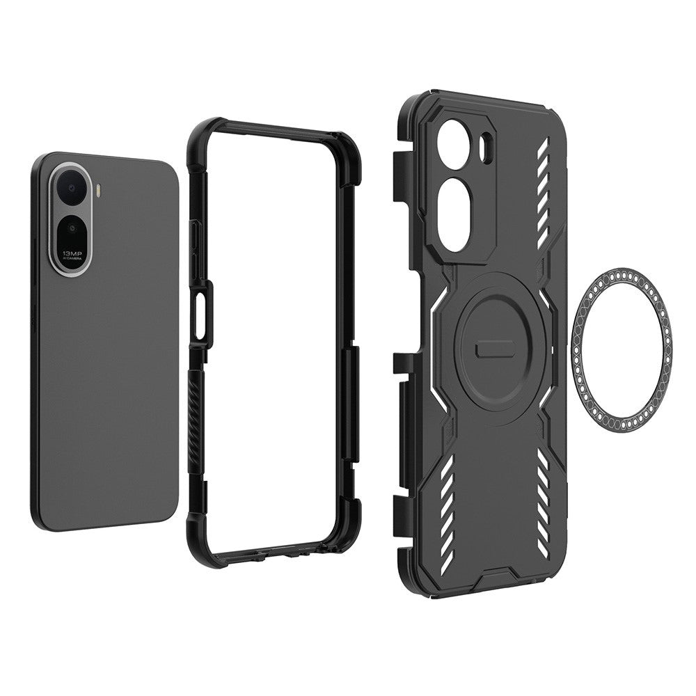 MagSafe ovitek za Xiaomi Redmi A7 Pro 4G, Techsuit, ArmorMag, modra