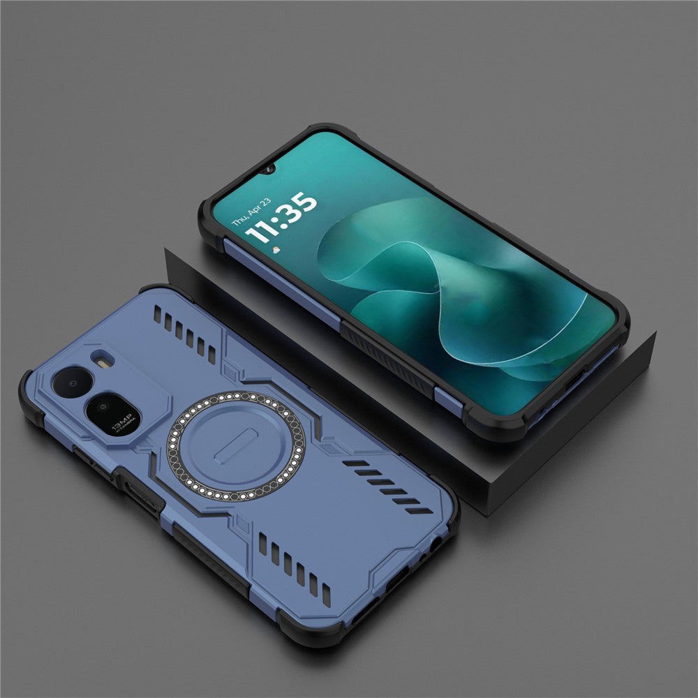 MagSafe ovitek za Xiaomi Redmi A7 Pro 4G, Techsuit, ArmorMag, modra