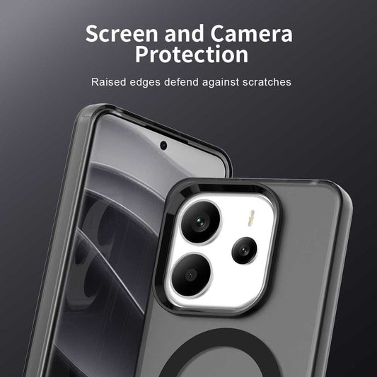 MagSafe ovitek za Xiaomi Redmi Note 14 5G, Techsuit, CandyCase, Črn