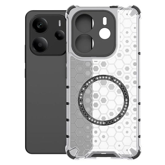 MagSafe ovitek za Xiaomi Redmi Note 14 5G, Techsuit, HoneyComb Shield, bel